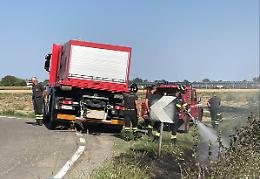 Incendio rurale nella Bassa Piacentina, sospetti su un mozzicone acceso