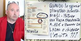 Maxibolletta in vetrina, il ristoratore Rovati:  «Pizza a 10 euro o chiudo»