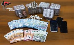 Scacco allo spacciatore trovato in possesso di 28 dosi di cocaina e 4,7 chili di hashish
