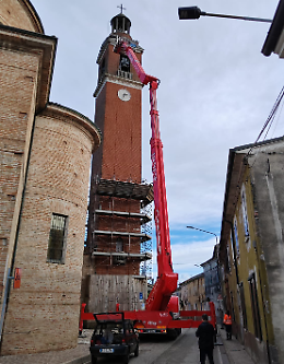 Messo in sicurezza il campanile della chiesa parrocchiale