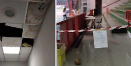 Il PalaBertoni? Un colabrodo. Piove e la tribuna è inagibile