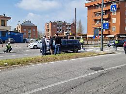 Ciclista investito da un'auto