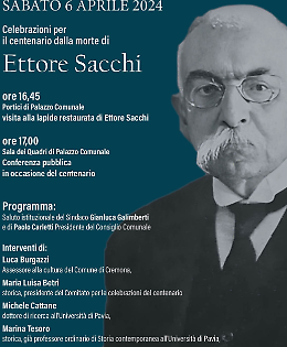 Centenario della morte di Ettore Sacchi, le celebrazioni
