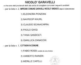 Sei consiglieri invece di sette, verbale riscritto