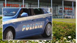 Ruba all'Iper e dà una spallata al vigilante per fuggire, arrestato