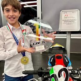 L'11enne Dossena Campione Italiano Junior C di minimoto
