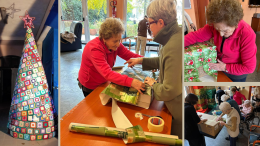 L'arte del Natale, albero all'uncinetto