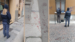 Scia rossa in centro: è mistero