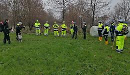 Protezione civile, cani in cerca di dispersi