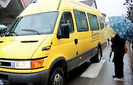 Lo scuolabus da fine aprile in garage