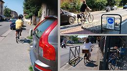 Bici anche sull’uscio: «Assediati da anni»