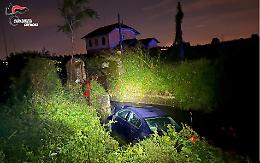 Esce di strada con l'auto e finisce nel canale: era ubriaco