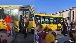 Scuolabus nuovo di zecca, inaugurazione con i bambini