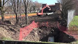 Intervento sul canale: stop agli allagamenti