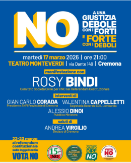 Giustizia, Costituzione, Democrazia: a Cremona incontro con Rosy Bindi