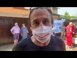 VIDEO Il ritorno a casa del presidente della Cri Pizzighettone Giacomo Moncini