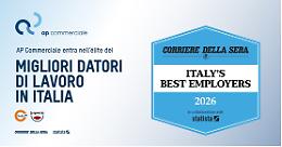 Comunicato Stampa: Ambiente di Lavoro Ideale: AP Commerciale entra nell'élite "Italy's Best Employers 2026"