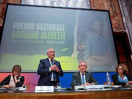 Comunicato Stampa: Premio Nazionale Adriano Olivetti: la cerimonia di premiazione nella Sala degli Arazzi del MIMIT