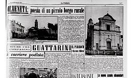 Il piccolo borgo rurale di Olmeneta e il "corriere podista"