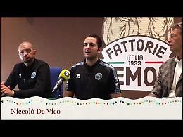 VIDEO Vanoli, la presentazione di Niccol&ograve; De Vico