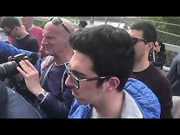 VIDEO2 La visita del ministro Toninelli al ponte sul Po