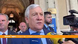 Flotilla, Tajani "Non forzare il blocco mi pare scelta di buonsenso"