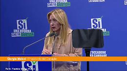 Referendum, Meloni "Occasione straordinaria, riforma giustizia serve a italiani"