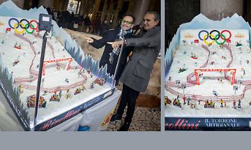 Meraviglia alla Festa del Torrone: svelata la maxi-installazione olimpica di torrone