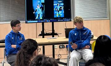 Cristian Borrelli alla Palafiori, il talento cremasco parla di sicurezza ai giovani