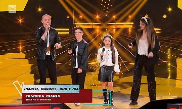 La famiglia Venturini conquista il palco di The Voice Generations con &ldquo;Mamma Maria&rdquo;