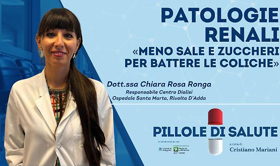 Patologie renali: &laquo;Meno sale e zuccheri per battere le coliche&raquo;