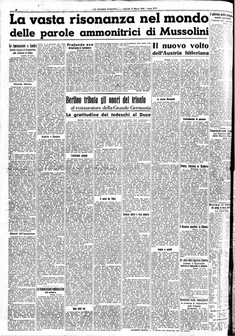 Telegramma di Hitler: eterna riconoscenza