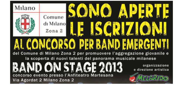 Milano. Concorso per gruppi rock emergenti 'Band on stage 2013'