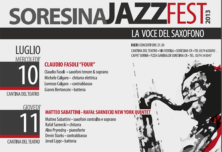 Soresina Jazz Fest 2013 a luglio