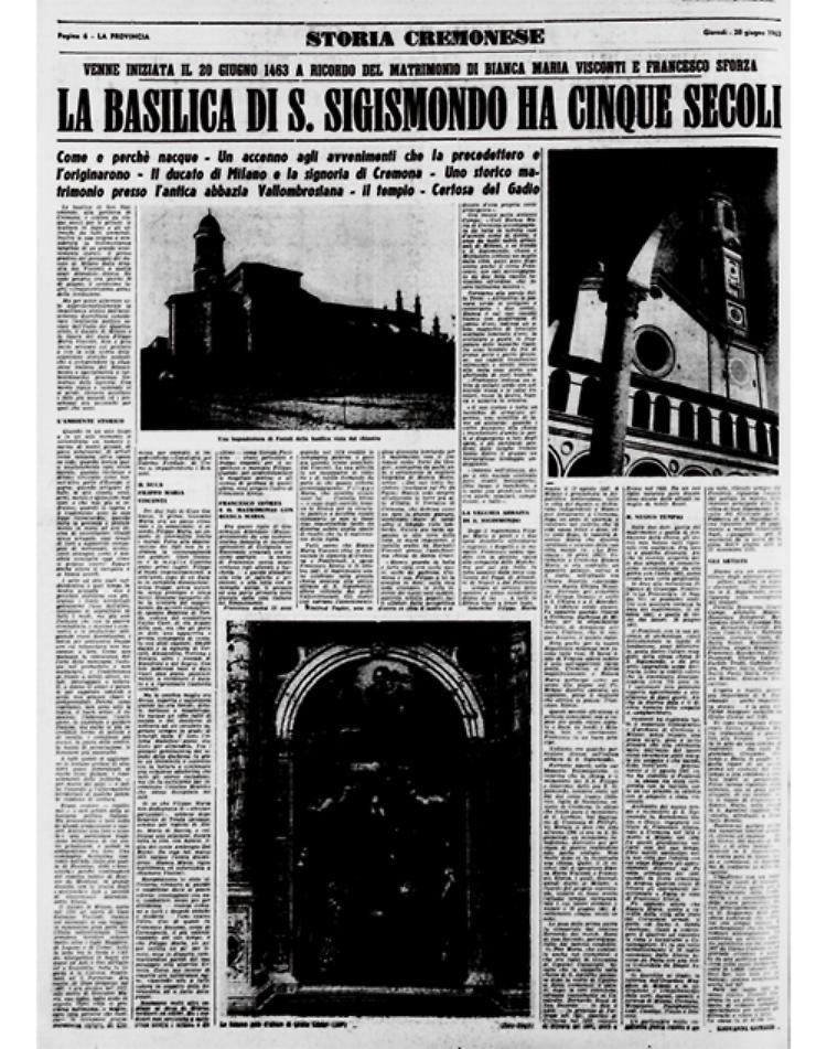Come e perchè nacque la Basilica di San Sigismondo nel 1463