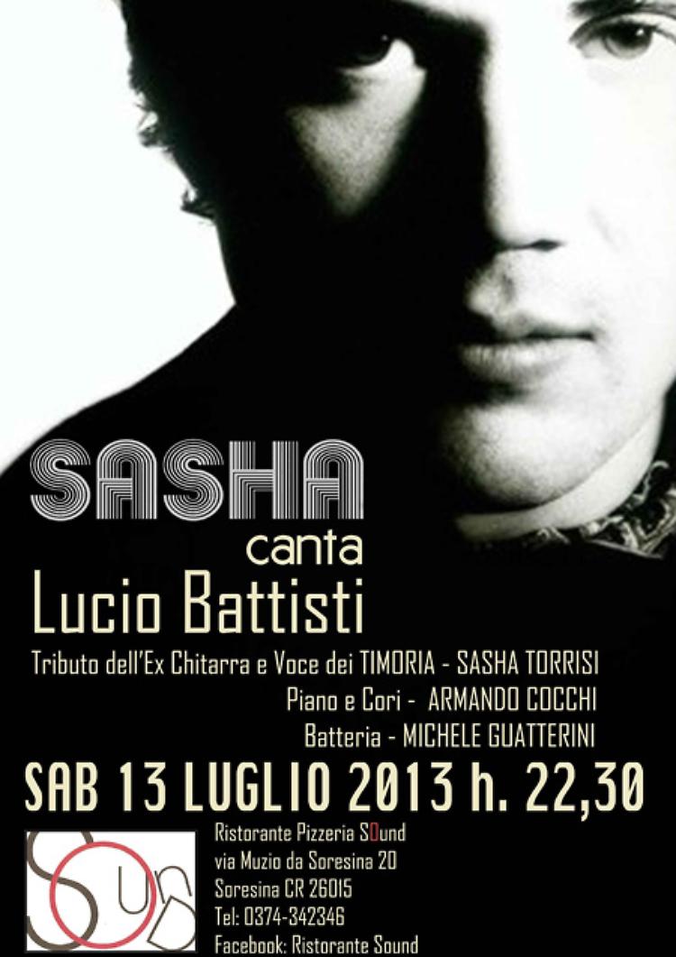 Soresina. Domani al ''Sound'' tributo a Lucio Battisti con Sasha 
