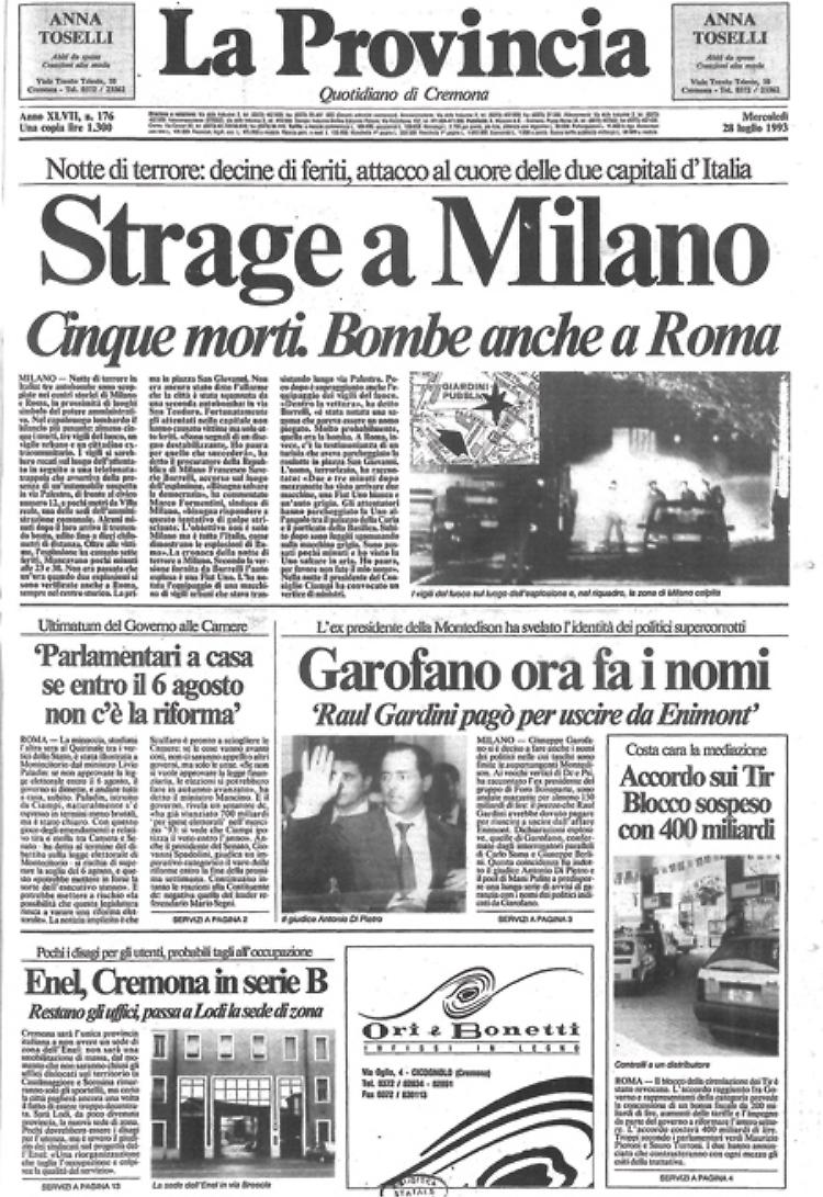 Bombe a Milano e a Roma: cinque morti e decine di feriti