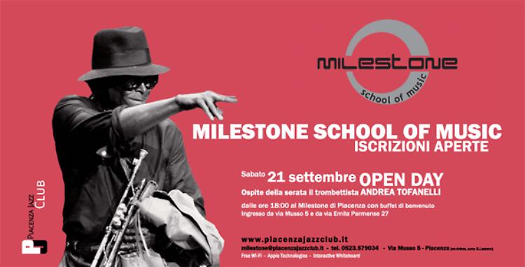 Milestone School of Music: 21 settembre Open Day con Andrea Tofanelli