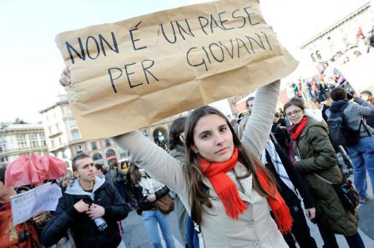 Manifestazione di giovani