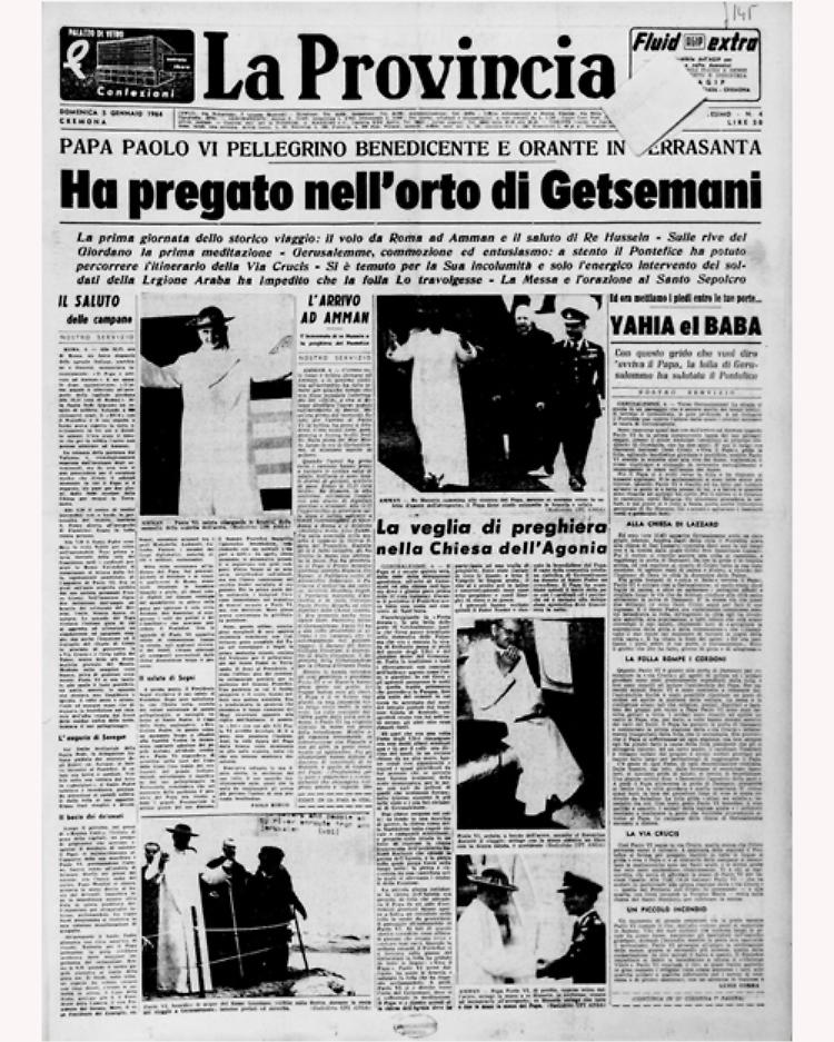 Lo storico pellegrinaggio di papa Paolo VI in Terrasanta
