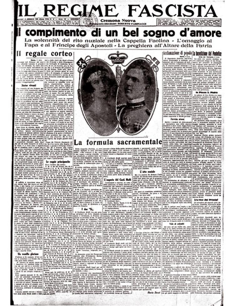 Il principe Umberto di Savoia sposa Maria José del Belgio