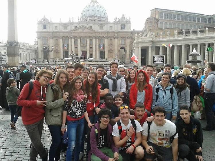 Dall'oratorio di Cristo re
per i due Papi canonizzati