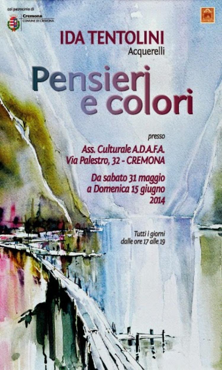 ''Pensieri e colori'' negli acquerelli di Ida Tentolini Dal 30 maggio al 15 giugno