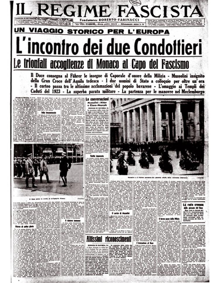 L'incontro storico tra Mussolini e Hitler
