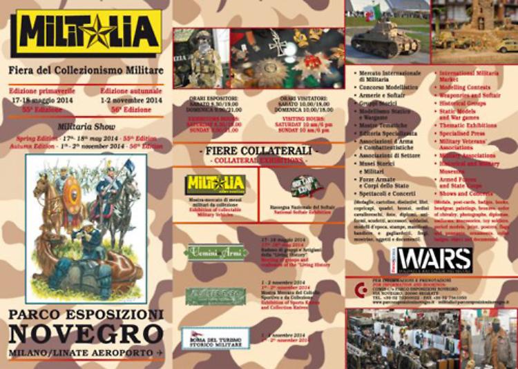 Per gli appassionati di militaria appuntamento con ''Militalia'' a Novegro (MI)