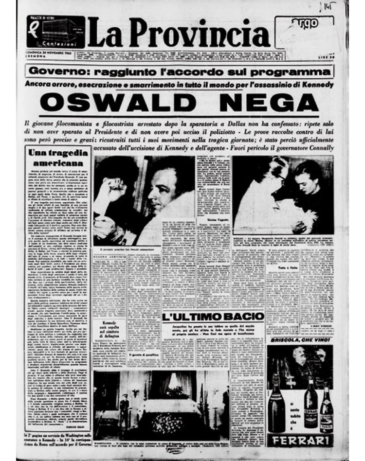 Orrore e smarrimento in tutto il mondo per l'assassinio di John F. Kennedy