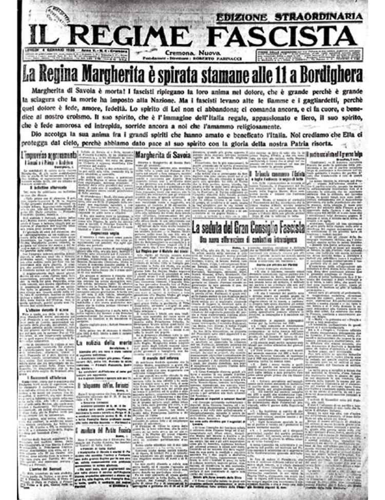 La Regina Margherita di Savoia è morta