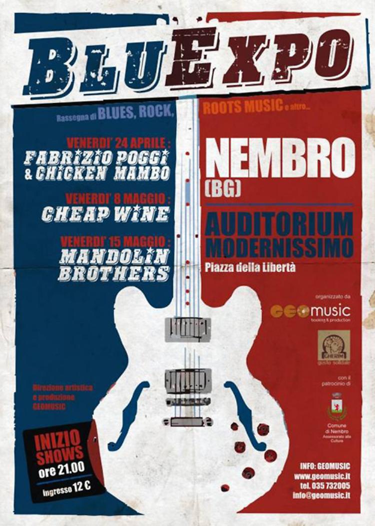BluExpo 2015: rassegna di Blues, Rock, Roots Venerdì 15 i Mandolin Brothers