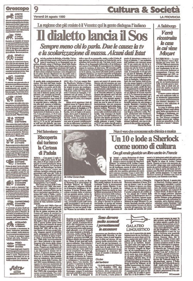 Il dialetto va sempre più scomparendo, solo il Veneto resiste