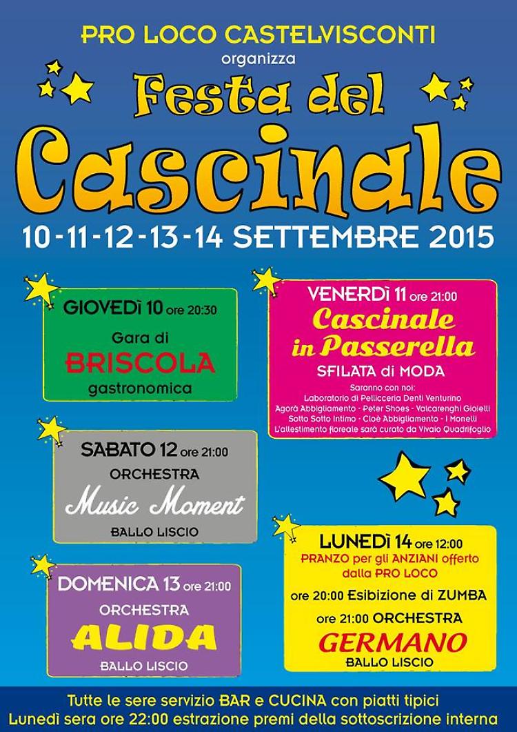Festa del Cascinale a Castelisconti dal 10 al 14 settembre